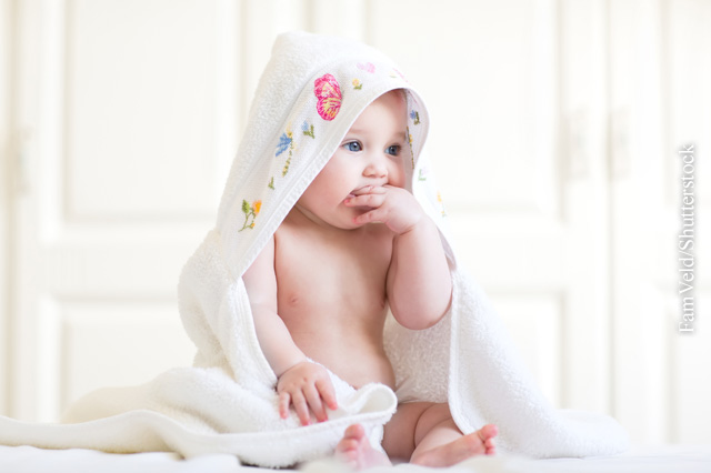 Baby-Bad und Hautpflege