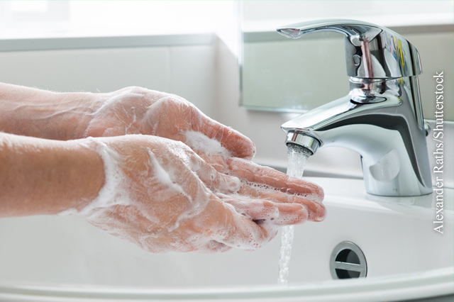 Regelmäßiges Händewaschen beugt einer Ansteckung mit Noro-Viren vor.