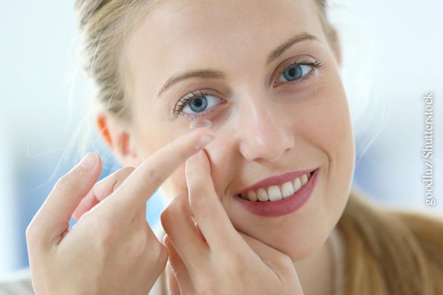 Hygiene bei Kontaktlinsenträgern