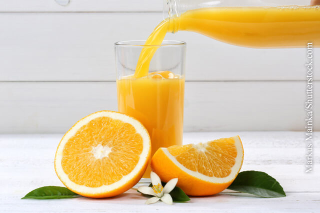 Orangensaft gut gegen Gicht