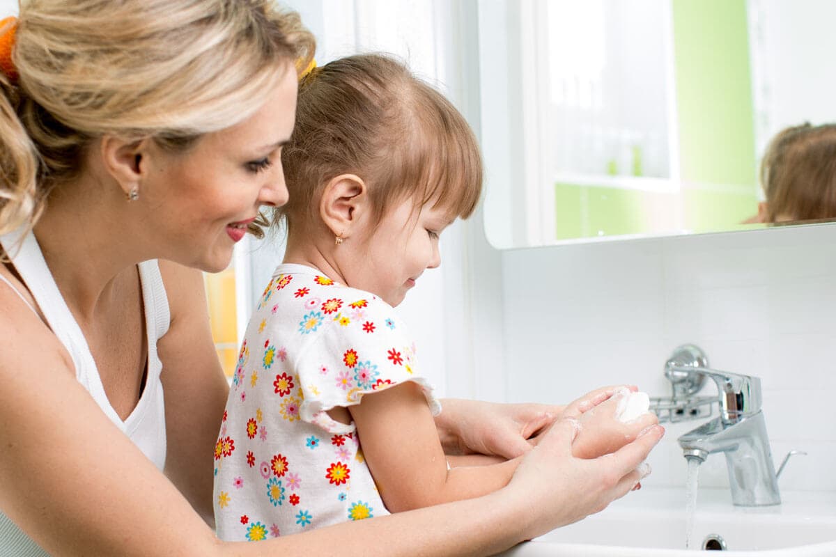 Richtiges Händewaschen bei Kindern